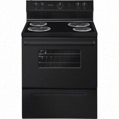 Frigidaaire Ffef3005mb 30"" Freestanding Electric Range Upon 4 Coil Elements In Black