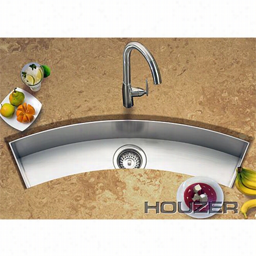 Houzer Cct-3312 Contempo Curved Undermount Channel Bar Sink