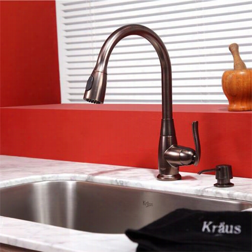 Kraus Kb1u4-kpf2230-ksd30orb 30"" Undermount Single Bowk Stainpess Stteel Sink With Oil Rubbed Bronze Faucet