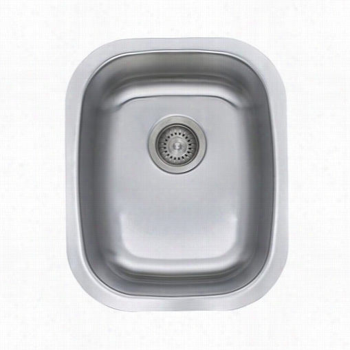 Kraus Kbu16 18"" Undermount Single Bowl 18 Gauge Stainless Steelkitcehn Sink