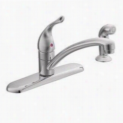 Moen 67430ep Chateau Bulk Compress  Pure Handle Kitche Faucet In Chrome