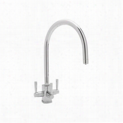 Rohl U.1110ls-2 Triflow 3 Leveer Lead Free Compliant Bar Fau Cet With ""c""; Spout W Ith Metal Lever Handle