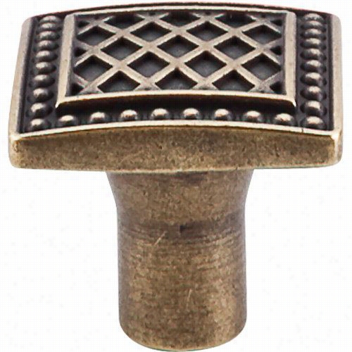 Top Knos Tk174gbz Trevi 1-1/4""w Square Knob In German Bronze