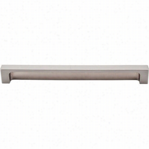 Top Knobs Tk277bsn Modern Meetro 8""  Cc Tab Pull In Brushedd Satin Nickel