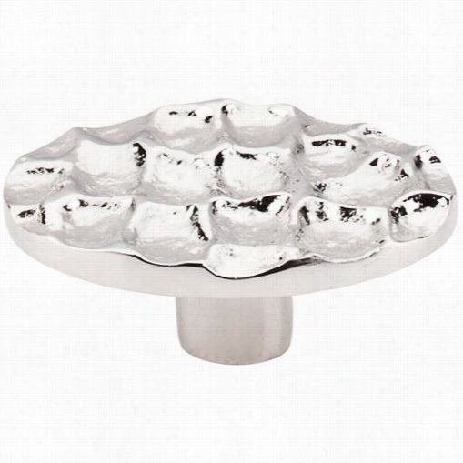 Top Knobs Tk299pn  Cobblestone Large Voal Knob In Polished Nickel