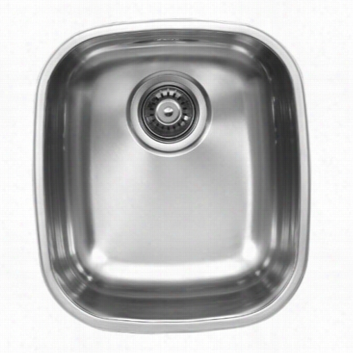 Ukjnox D345.8 14"" X 15"&uot; X 8"" Single Basin Stainless Steel Undemrount Kitchen Sink