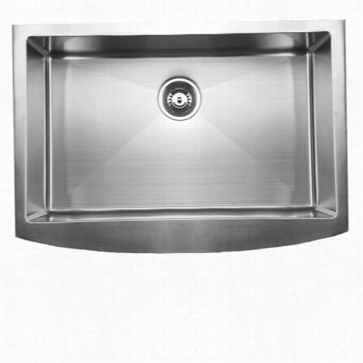 Uk Ino Xrsfc849 33"" Curved Apronfront Single Bowl Kitchen Sink