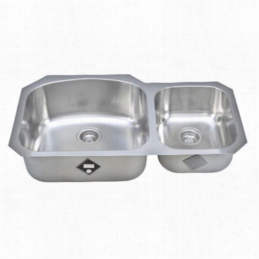 Wells Sinkware Chu37721-97 Chicago 37&qout;" X 20-7/8&q Uot;" X 9"" Double-bowl Undermount Stainless Ste El Sink