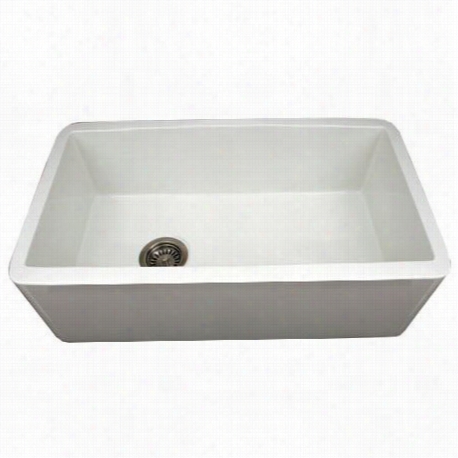 Whitehaus Wh3018 Ffarmhauus Duet Reversibel Fireclay Sink With Smooth Front Apron