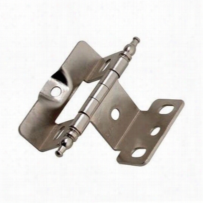 Amerock Cm3175tm-14 Polished Nicke L Inset Full Wdap Hinge  With Minarets