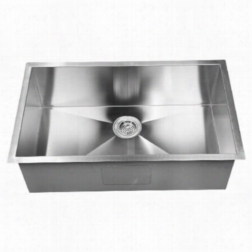 Barclay Psssb2200-ss Salome 15"" Rectangular Single Bowl Pprep Sink