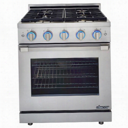 Dacor Rnrp30gs/lp/h Ernaissance 30"" Self-cleaning High Altitude Freestanding Aeriform Fluid Range With Pro Style Handle