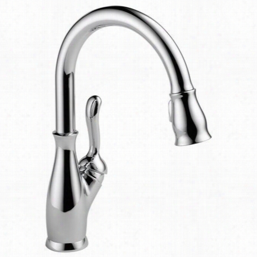 Delta 9178-dst Leland Single Handle Pull-down Kitchen Fauceet In Chrome