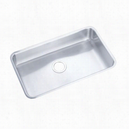 E Lkay Eluh281612 Lustertone 12"" Deep Single Bowl Undermount Sink With Reveal