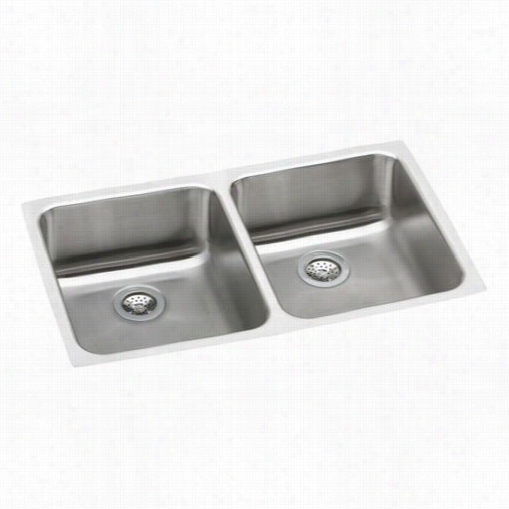 Elkay Euh3118 Luserotne Double Bowl Undermount Sink