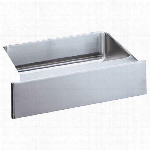 Elkay Eluhfs2816  Lustertone Single Bowl Undermount Apron Sink With Reveal