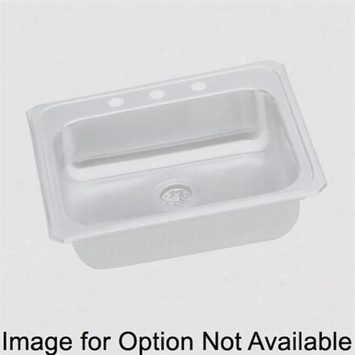 Elaky Gecr255215 Gourmet 25"" X 21-1/4"&quor; Single Basni Ktichen Sink