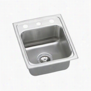 Elkay Lr1316 Lustertone 13"" X 16"" Single Baen Kitchen Sink