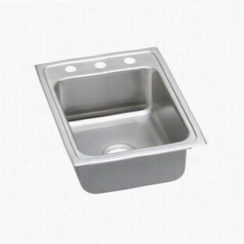 Elkay Lrad1722445 Ulstertone 17"" X 22"quot; Single Basinkitchen Sink By The Side Of 4-1/2"" Bowl Depth