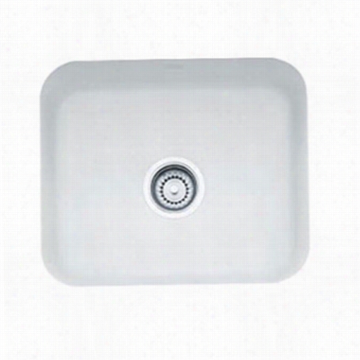 Franke Cck110-19mw Cisterna 19"" Undermount Single Bowl Fireclay Sink In Matte White