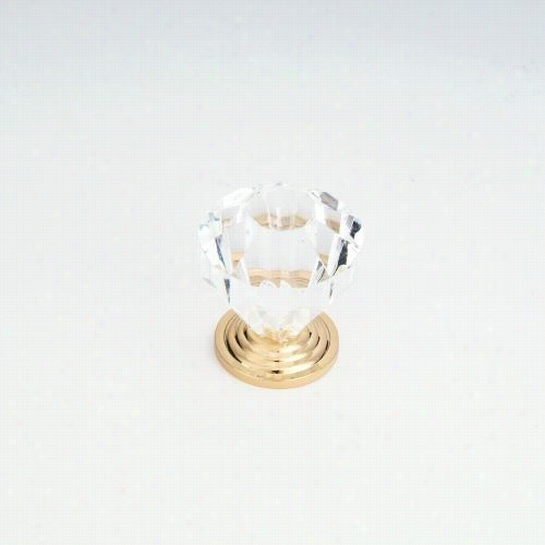 Giagni Kb-44-cl 1-1/8"" Glass Knob In Clear