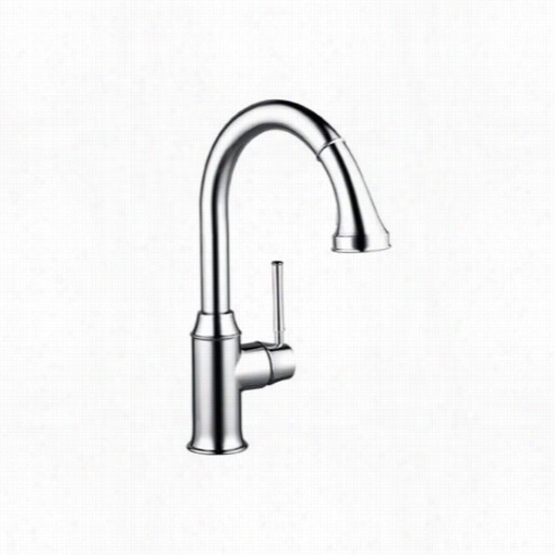 Hansgrohe 04215 Talis C Highsrc Single Hole Kitchen Faucet With Pull Down 2 Spray