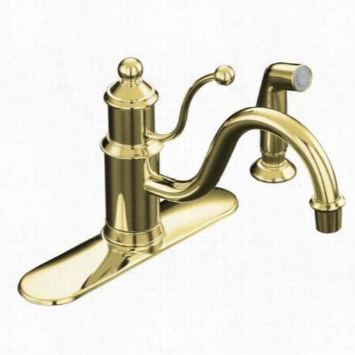 Kohler K-171 Antique Single Control Kitchen Sink Faucet