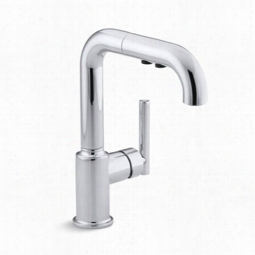 Kohler K-7506 Purist Single Handle Pullout Kitchen Faucet