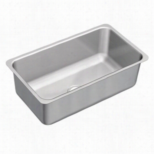 Moen G18110 1800 Seride 31-1/4"q&uot;l X 18""w X 10"" Dundeermount Single Basin Kitchen Fall Slowly