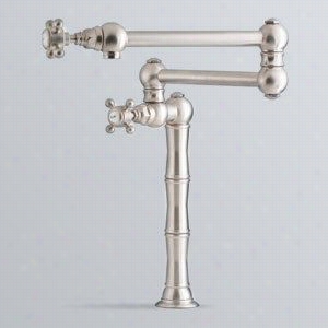 Rohl A1452xm-2 Deck Or Island Mounted Swing Arm Pot Filler Withfour Ball Cross Hadles