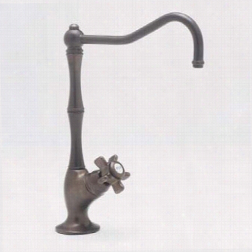 Rohl Akit1435xtcb Country Kitchen Spout Faucet In T Uscan Brass With Mini Five Spoke Handle And Column Spout