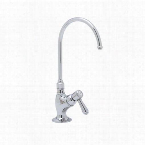 Rohl Akit1635xm Country Kitchen Strain Faucet With ""c"" Spout And Mini Cross Handle