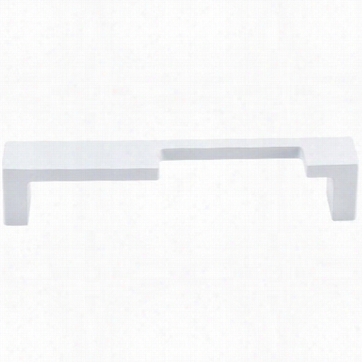 Top Knobs Tk259wht Modern Metro 5"&qult; Cc Notched Handle Pull B In White