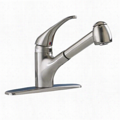 American Standard  4205.104.075 Reliant Pull Out Single Handle Kitche Facuet In Stainless Harden