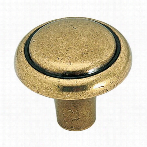 Amerock Bp1308 1.13"" Brass And Genuine Traditions Knob