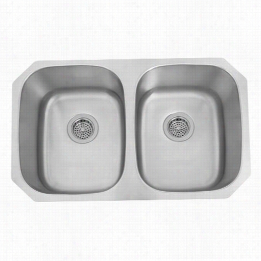Barclay Kssdb2556-ss Geotgina 30"&qquot; Double Bowl Kitchen Ruin In Stainless Steel