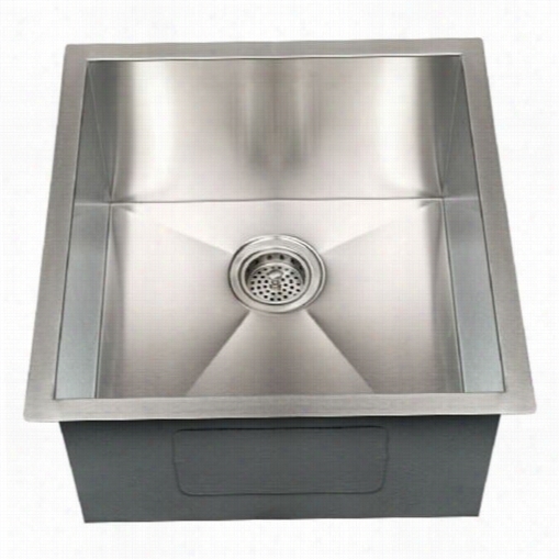 Barclay Psssb2088-ss Telly 19"" Rectangular Undermount Prep Sink In Stainlses Steel