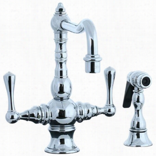 Cifial 268.355.625 Highlands Single Hole Oduble Lever Handlw Kitche Faucet Through  Indirect Spray In Polished Chroome
