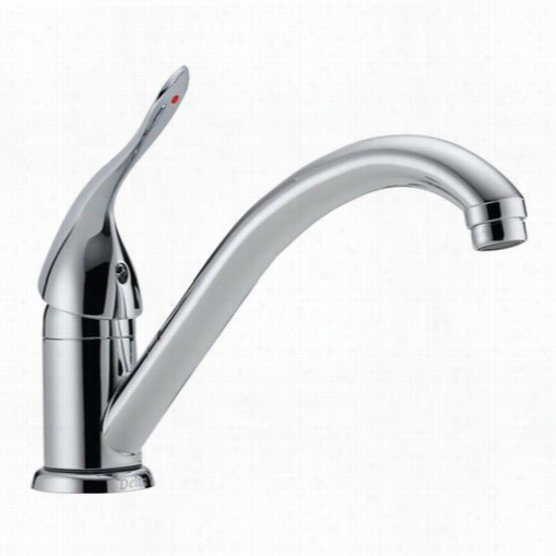 Delta 101lf-hdf 13&wuot;" Single Handle Kitchen Faucet With Diamond Seal Technology  Ij Chrome