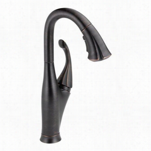 Delta 9992-rb-dsta Ddison Single Handle Pull-donw Bar/prep Faucet In Venetian Bronze