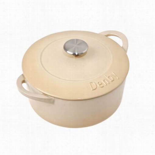 Denby Cib-588 Cook Barle Ycast Iron Medium Round Casserole