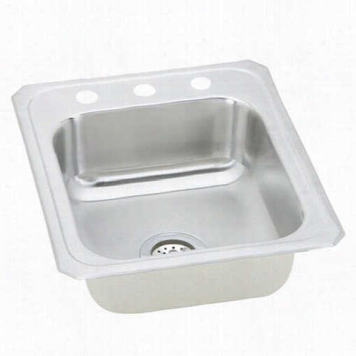 Elkay Cr1721 Gourmett Person Of Note 17""x  21-1/4"" X 6-7/8&qquot;" Single Bowl Top Mount Sink