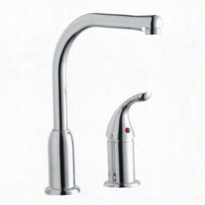 Elkay Lkf413945rs Everyday Remote Handle Kitchen Faucet In Chrome With  45 Degree Spout