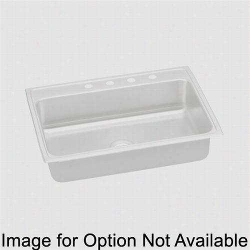 Elkay Lrad312655 Gourmet  6-1/2"" Op Mount Single Bowl 5 Cavity Stainlesss Steel Sink