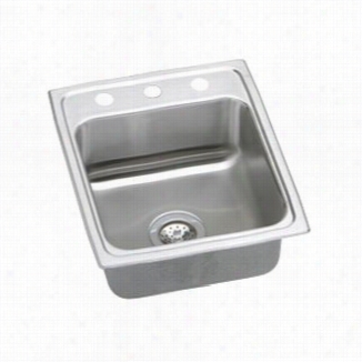 Elkay Lrq1522 Lustertone Single Bowl Drop - In Sink With Quic K - Clip Mojn Ting System