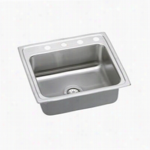 E Lkay Psr22190 Pacemaker 22"&uot; Dop In Single Bowl Sywinless Steel Sink