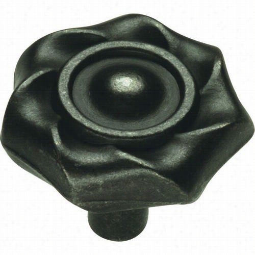 Hickory Hardware Pa1312-bi Charle S Ton Blacksmith 1-1/4"" Knob In Black Iron