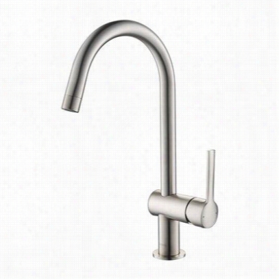 Isenber G100.1402bn Serie 100 Single Handle Kitchen / Bar Faucet In Brushed Nickel