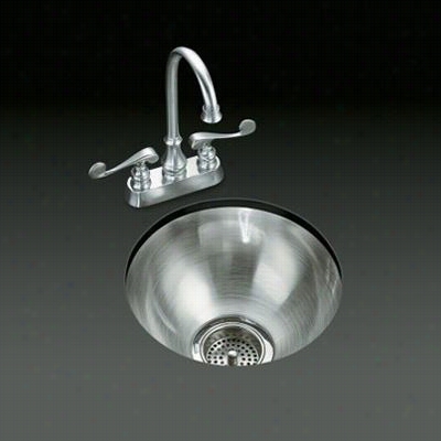 Kohler K-3339-na Underotne Undercounter Kitchen Sink With Circular Basin