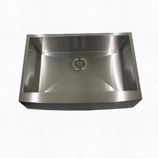 Nantucket Sinks Apron30010sr-16 Pro Series 30"" Isngle Bowl Apron Front Stainles S Stteel Kitchen Sink